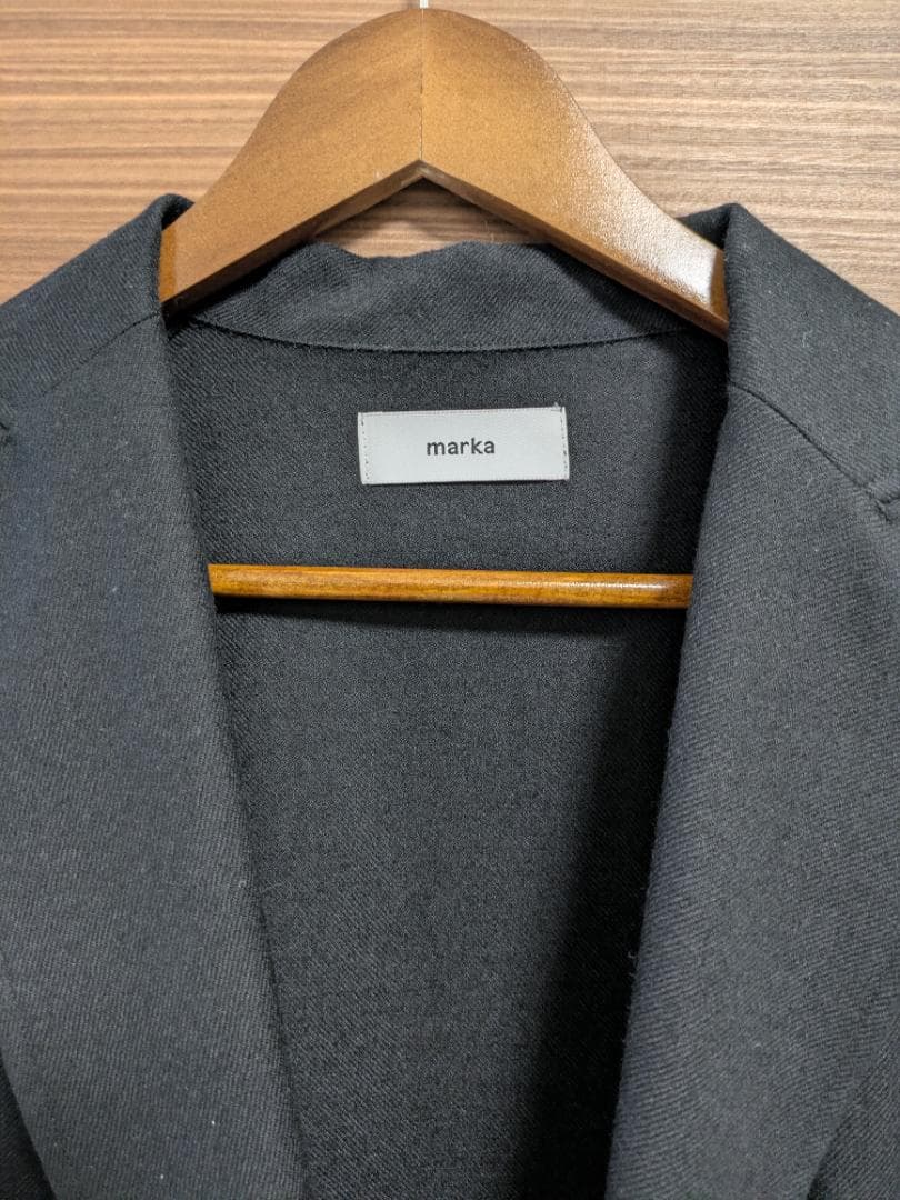 【着用1回】marka ウール ダブルブレスト セットアップ 黒 結婚式 成人式