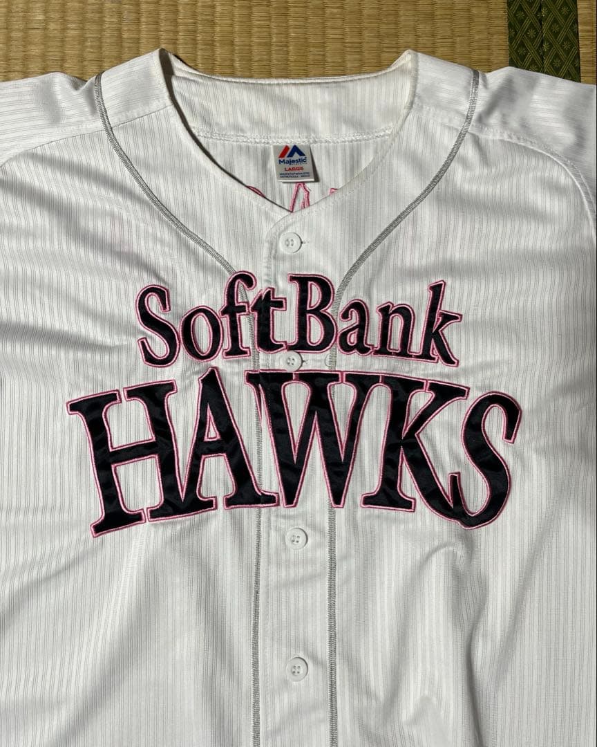 福岡ソフトバンクホークス 背番号9 柳田悠岐 ユニフォーム ピンクフルデー L