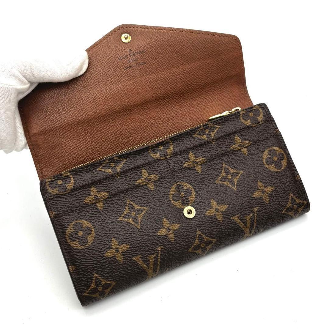 ルイヴィトン モノグラム ポルトフォイユ サラ 長財布 16カード ブラウン