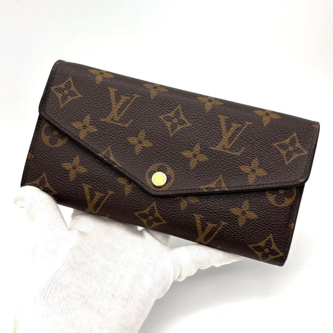 ルイヴィトン モノグラム ポルトフォイユ サラ 長財布 16カード ブラウン
