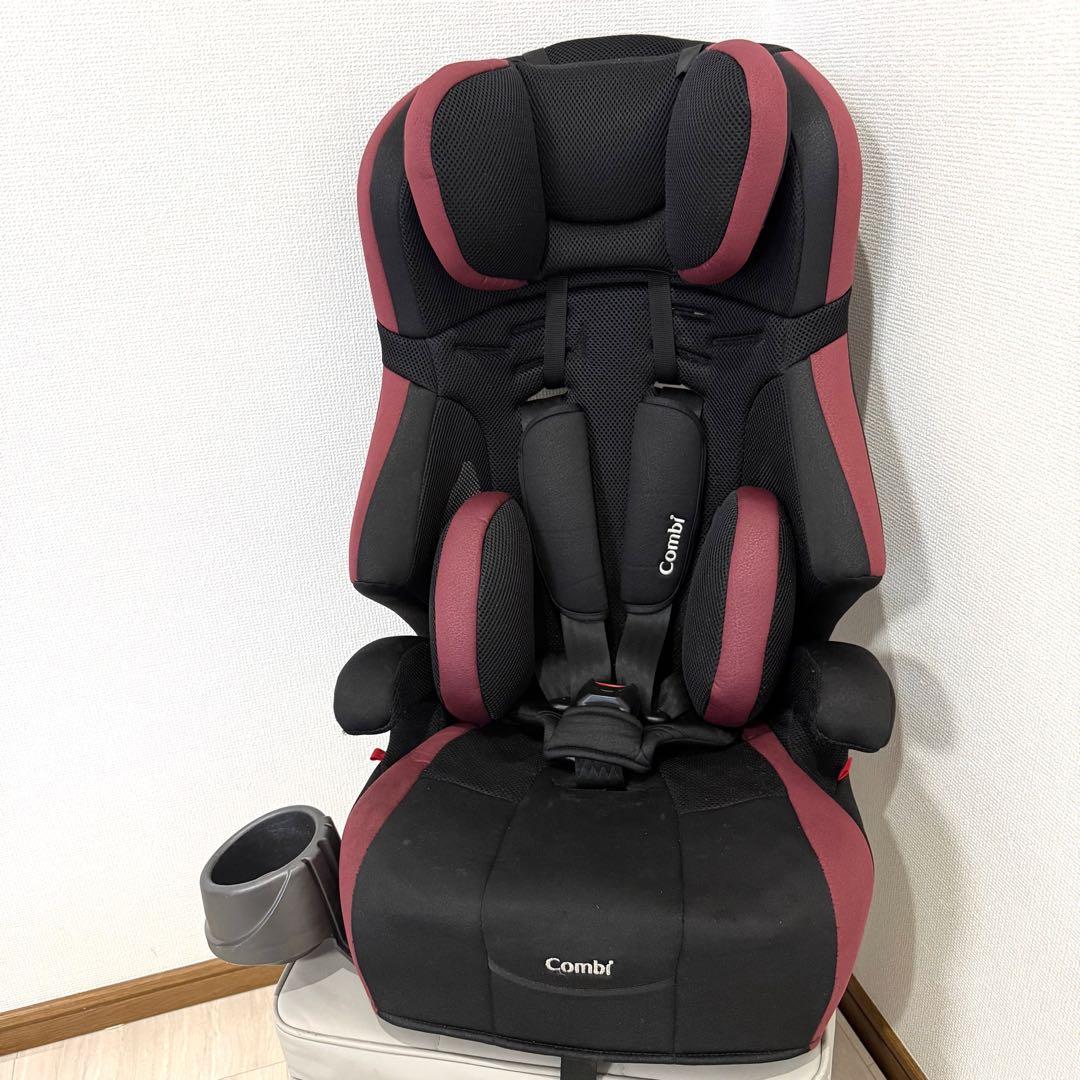 【美品】コンビ ジョイトリップ エッグショックGH ブラック ジュニアシート