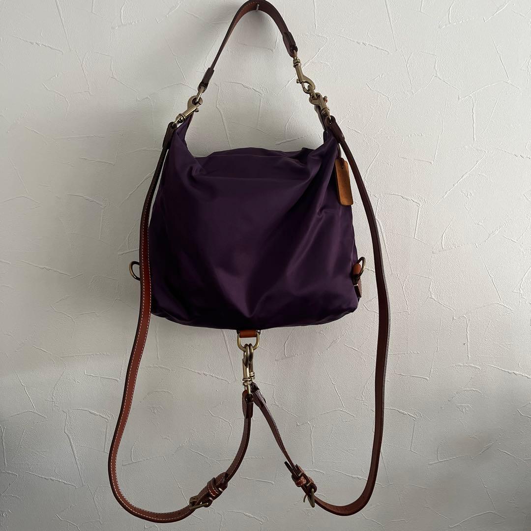 フェリージ　17-55　バンドバッグ　ショルダーバッグ　リュックサック　紫