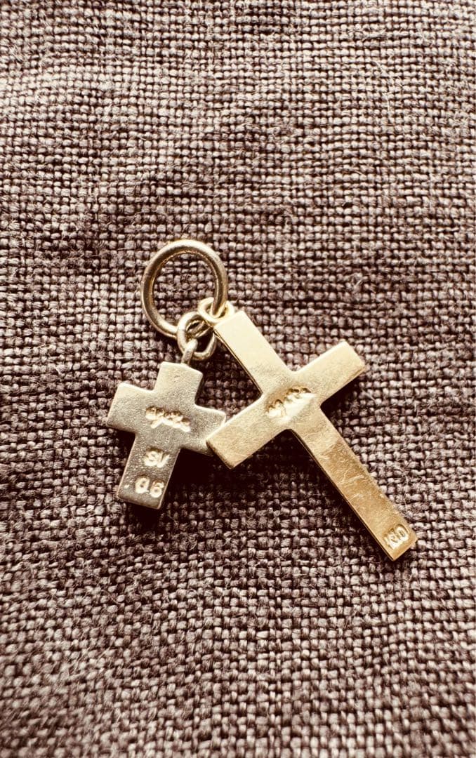 agete アガット K10 シルバー ダイヤモンド ネックレスチャーム