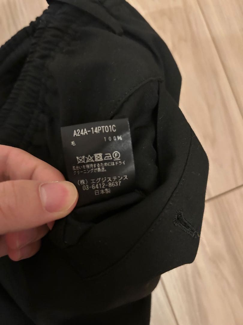 markaware 24aw スラックス　黒