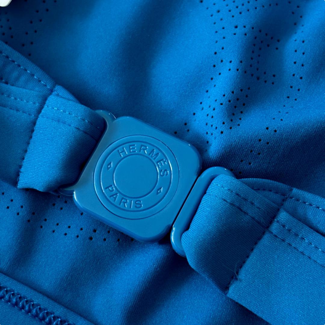 未使用品 タグ付き『エルメス』セリエデザイン 38 スイムウエア 水着 ブルー