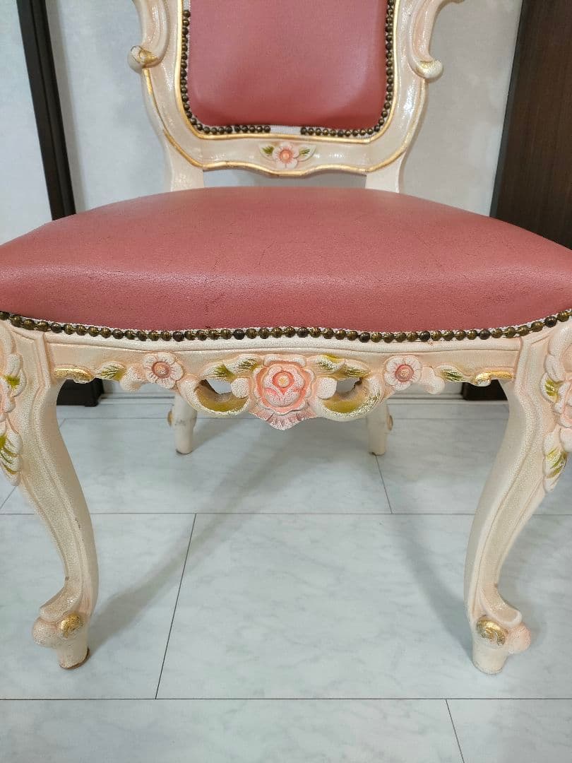 ロココ調 ダイニングチェア 1脚（４つ目）