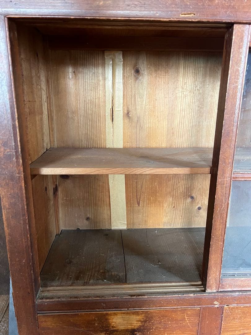 m*d様 【O-1607】水屋 食器棚 飾り棚 キャビネット 昭和レトロ アンテ