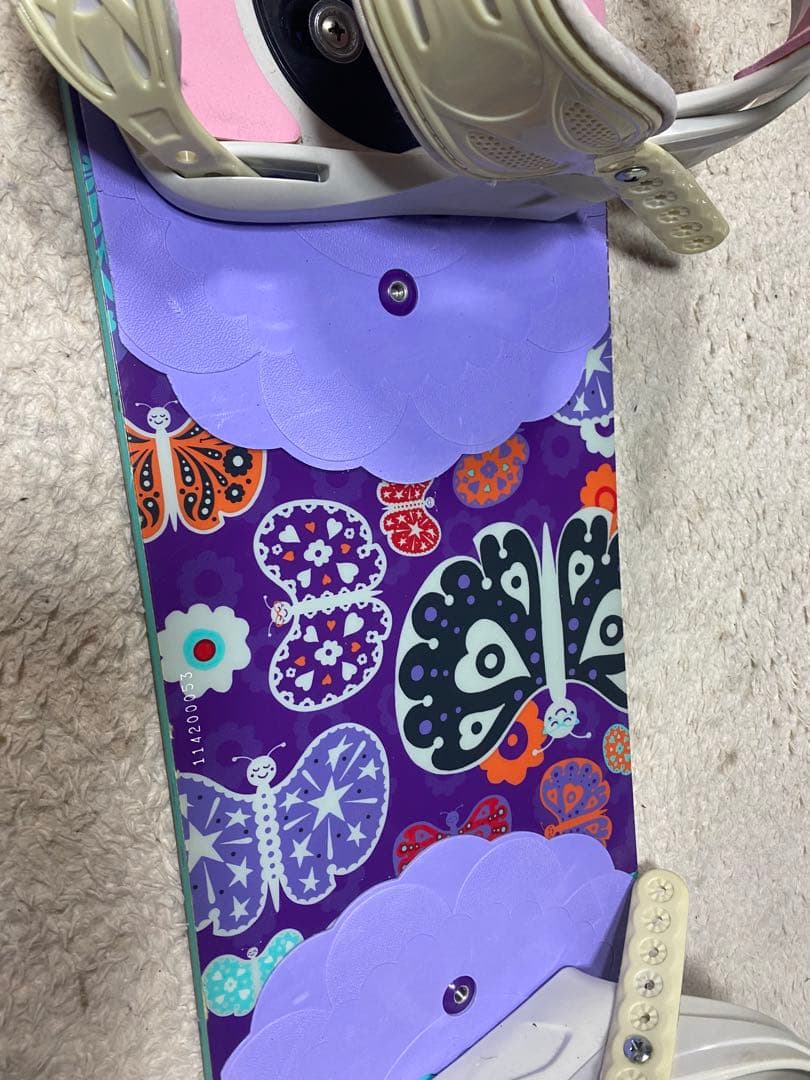 BURTON Chicklet スノーボード　120cm 5150セット中古