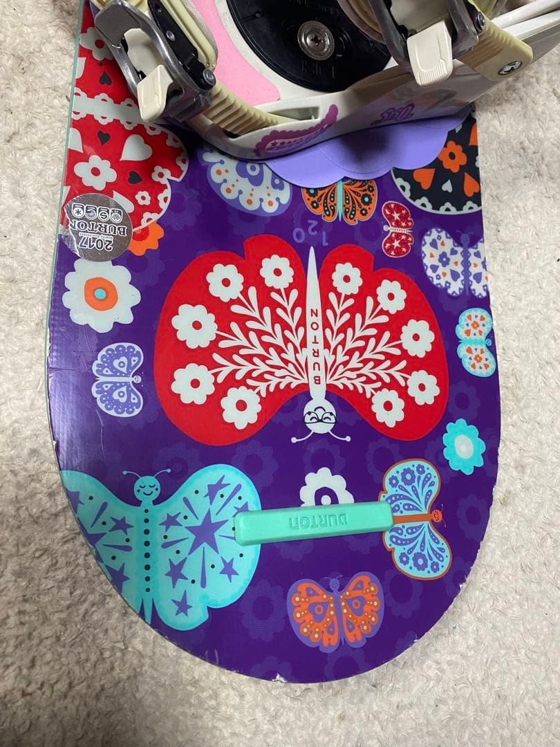 BURTON Chicklet スノーボード　120cm 5150セット中古
