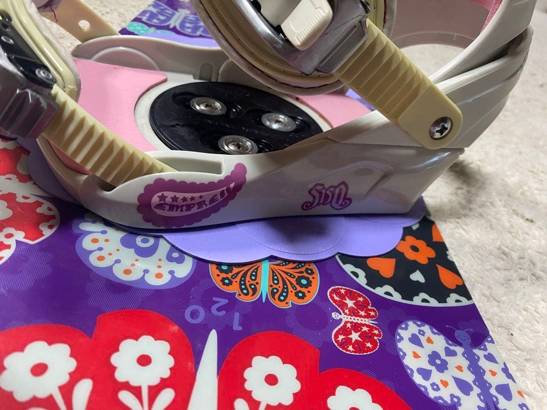 BURTON Chicklet スノーボード　120cm 5150セット中古