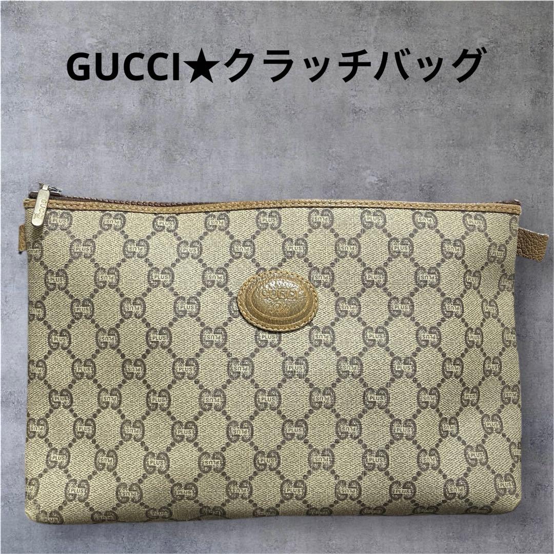 Gucci グッチプラス　GGパターン クラッチバッグ ベージュ　イタリア製
