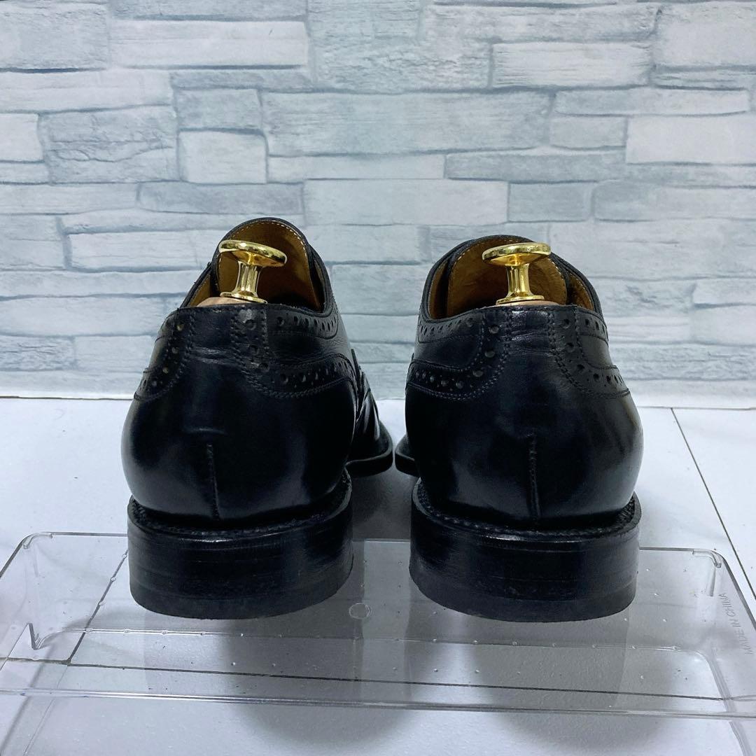 名作 ジャランスリワヤ ビジネスシューズ 本革 ウィングチップ 黒 9 27.5