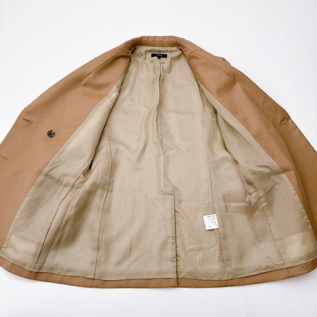 23AW theory ダブル ジャケット Sleek Flannel Slim