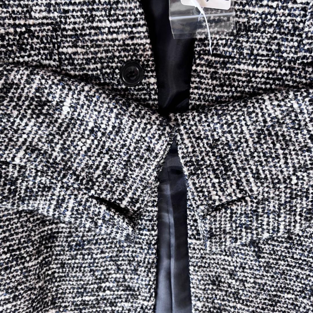 新品未使用❗️NEWYORKER ニューヨーカー　ツイード　ノーカラージャケット