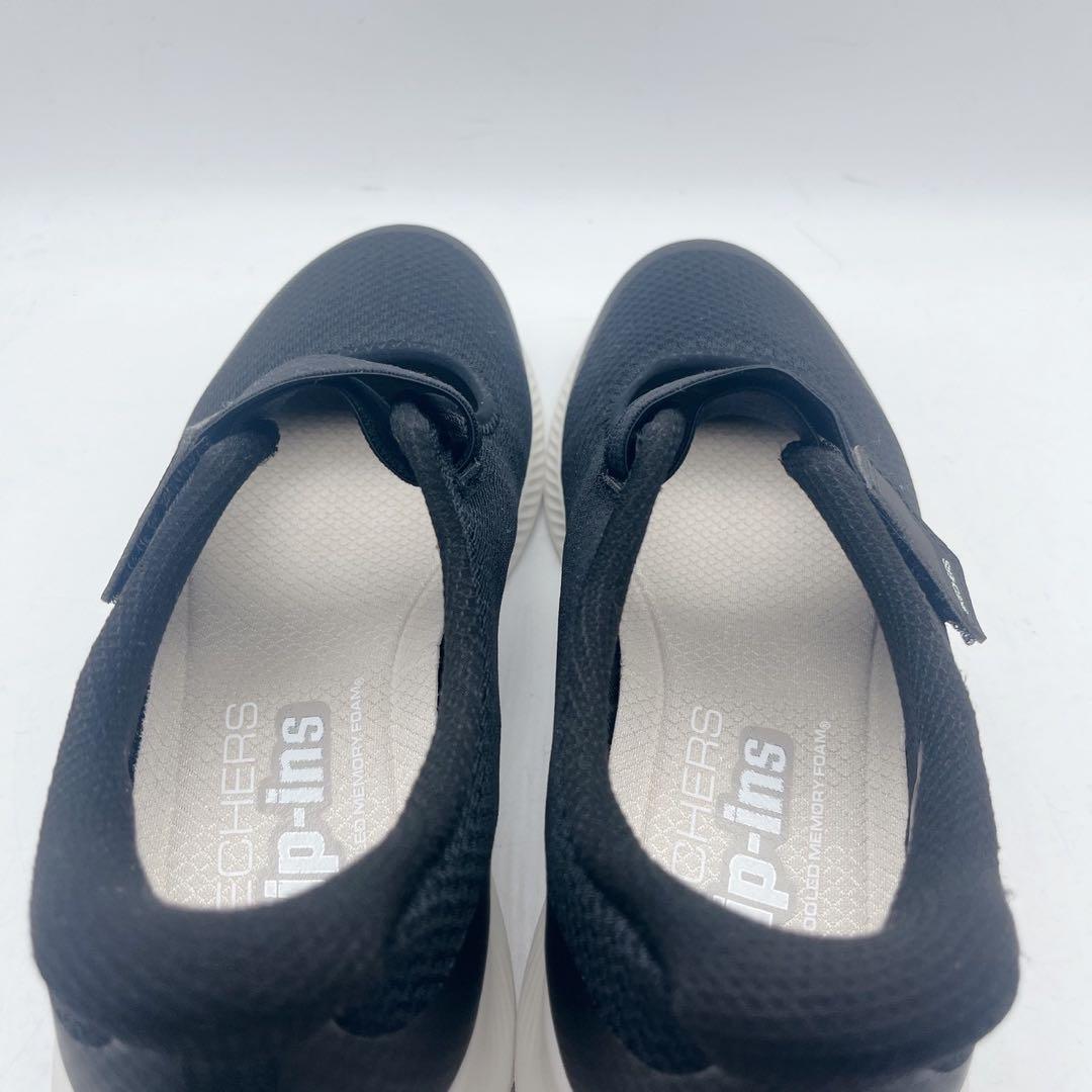 美品✨スケッチャーズ スリップインズ メリージェーン スニーカー 黒 25cm