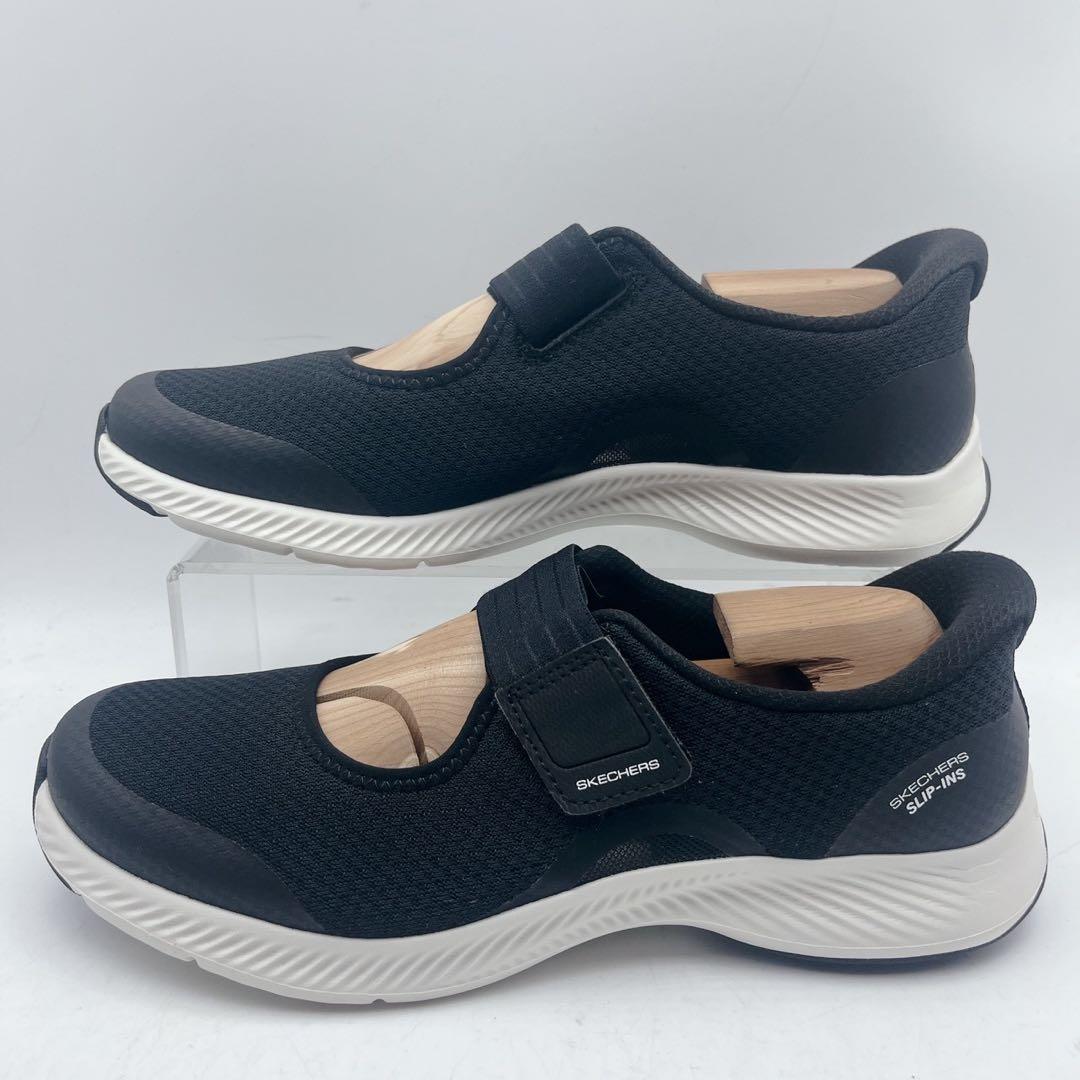 美品✨スケッチャーズ スリップインズ メリージェーン スニーカー 黒 25cm