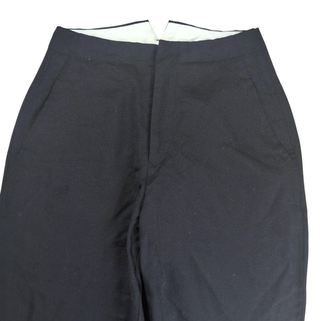 【美品】ブラックコムデギャルソン 裾ボタン 寅壱 ウールパンツ