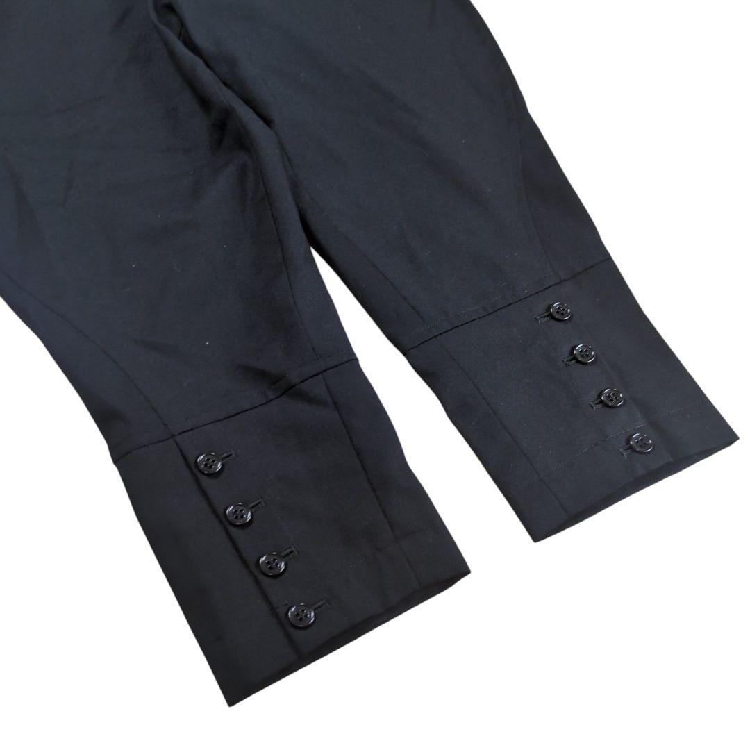 【美品】ブラックコムデギャルソン 裾ボタン 寅壱 ウールパンツ