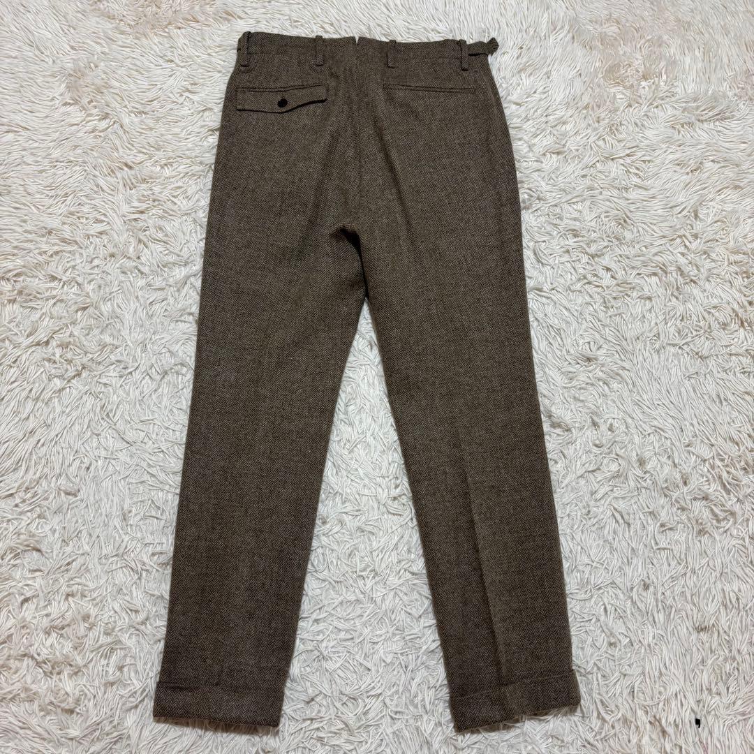 美品 エトネ セットアップスーツ MOON ツイード ヘリンボーン 2B 本切羽