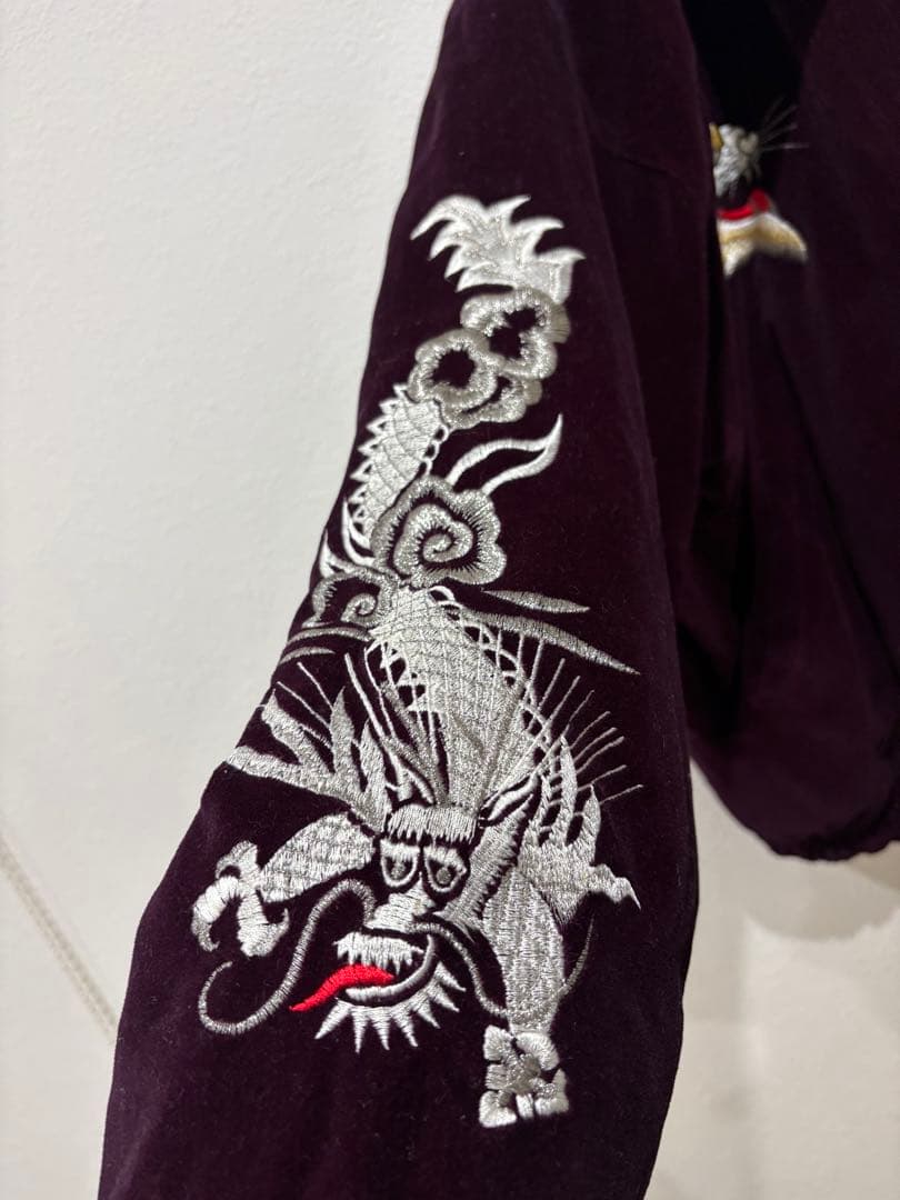 値下げ可能　BOURBON HOUSE ベロアスタジャン00s 刺繍