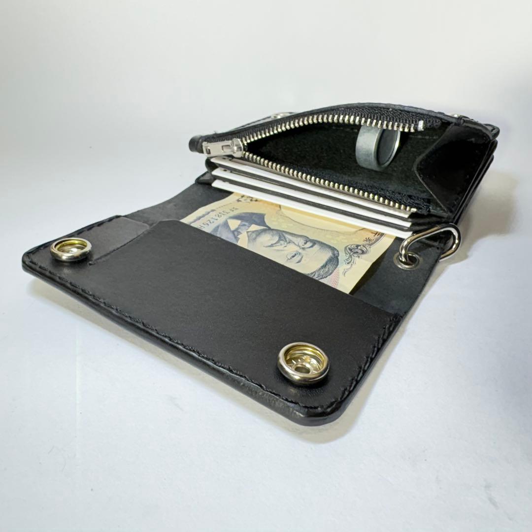 れんれんページ　トラッカーウォレット　ショート　ブライドルレザー