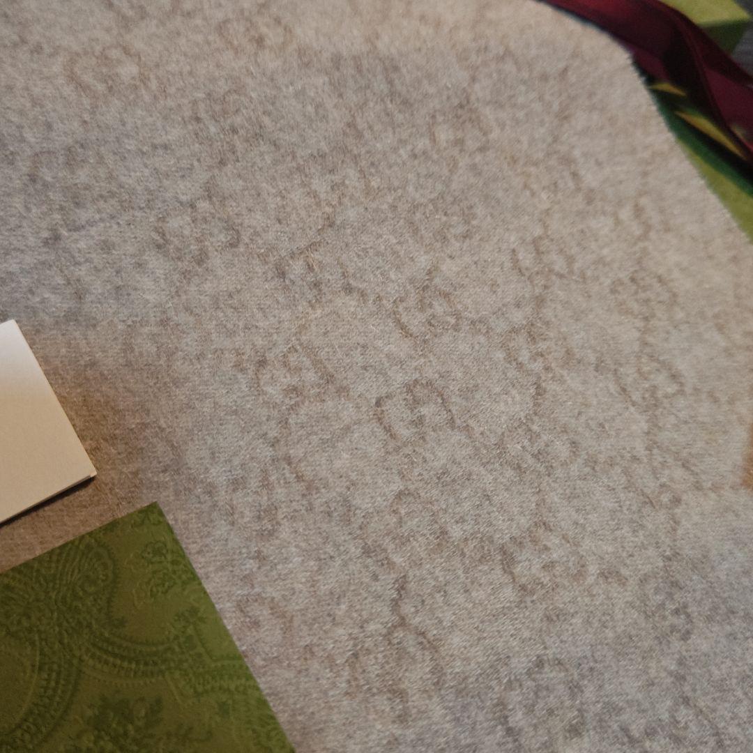 ❤新品箱袋付❤GUCCI マフラーショール ストール❤最高級カシミア　ベージュ❤