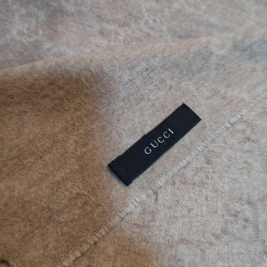 ❤新品箱袋付❤GUCCI マフラーショール ストール❤最高級カシミア　ベージュ❤
