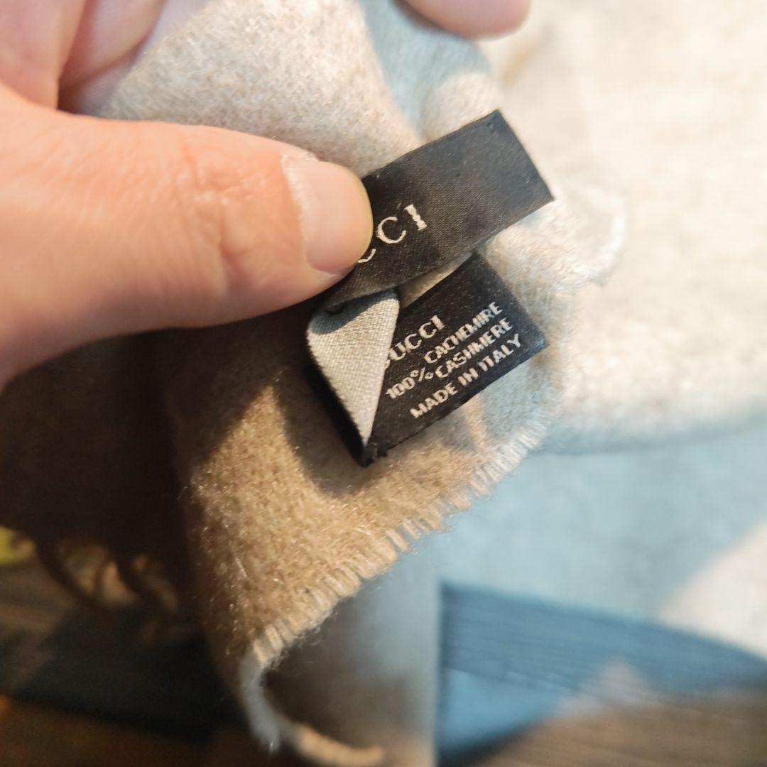 ❤新品箱袋付❤GUCCI マフラーショール ストール❤最高級カシミア　ベージュ❤