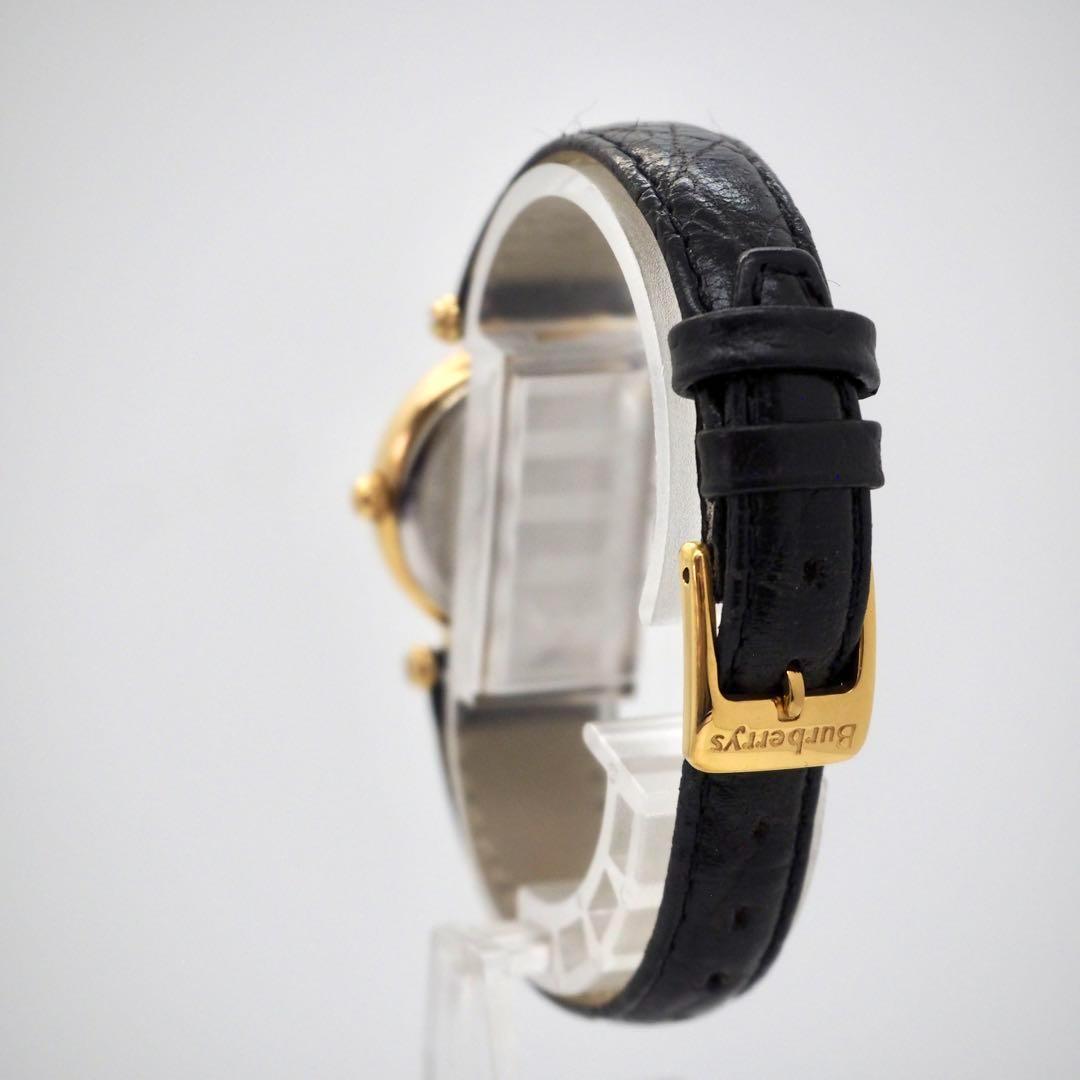 専用14 バーバリー 11200L ローマ文字　ゴールド レディース ホワイト