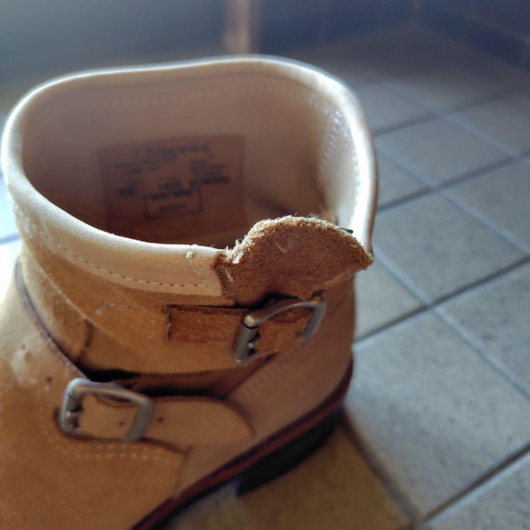 Chippewa 9170 エンジニアブーツ 10E ベージュ