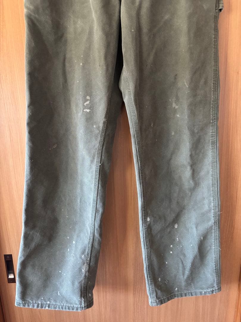 ヴィンテージ carhartt ダック地ペインターパンツ カーキ W33×L32