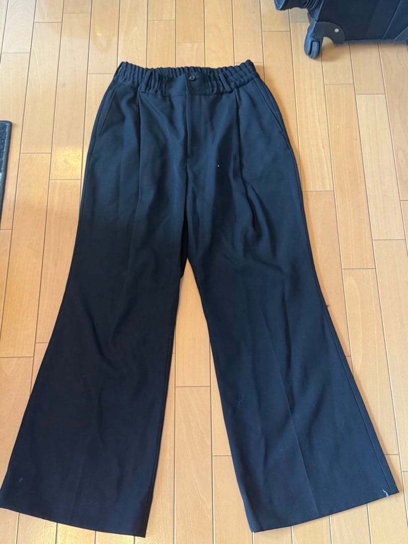 パンツ HEAVY WOOL FLARE TROUSERS SUBLATIONS