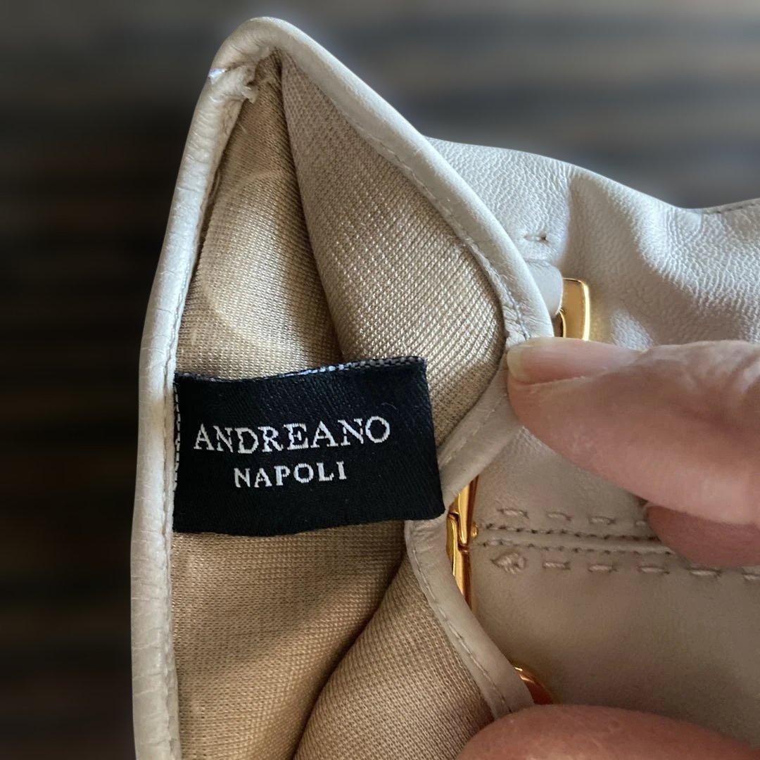 ANDREANO ホワイトレザー手袋 7½