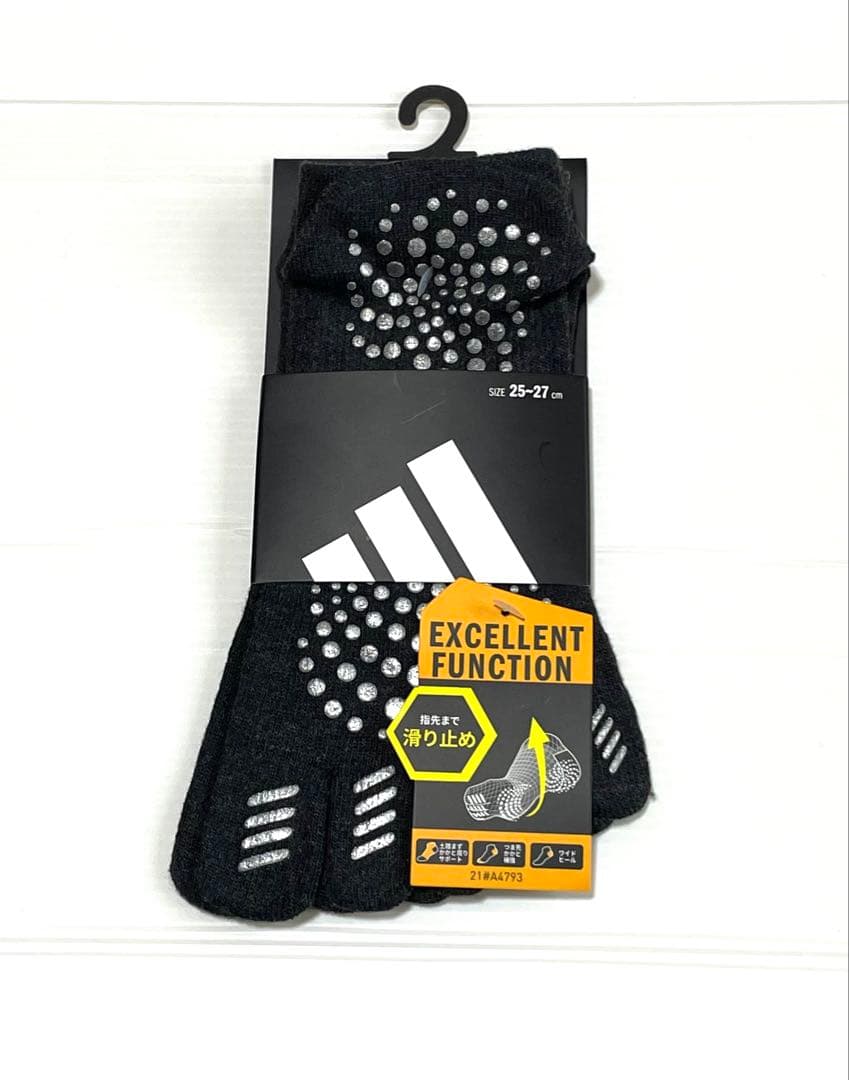 【アディダス×福助】五本指ソックス 滑り止め付き 26足セット