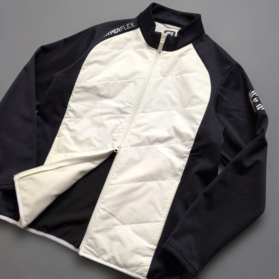 【美品】フットジョイゴルフ　裏起毛伸縮素材フルジップジャケット　L