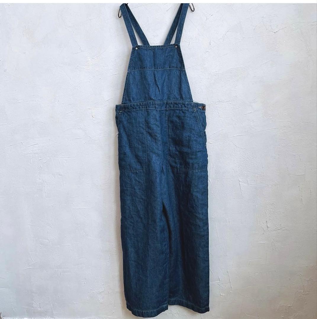 Hands of creation リネンデニムサロペット