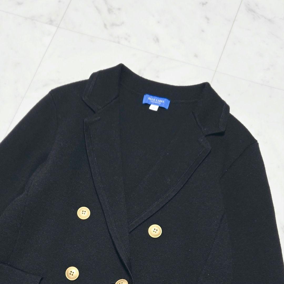 【美品】ブルーレーベルクレストブリッジ ミラノリブジャケット 金ボタン 黒