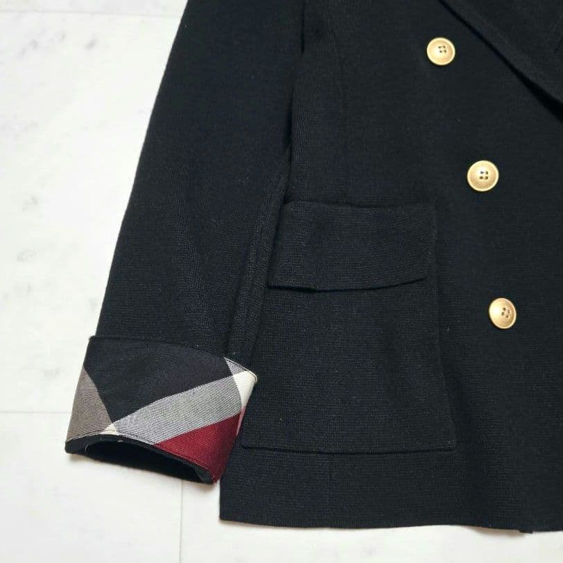 【美品】ブルーレーベルクレストブリッジ ミラノリブジャケット 金ボタン 黒