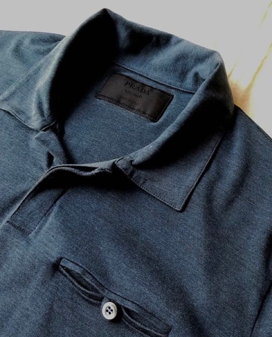 PRADA 10ss シルクポロシャツ