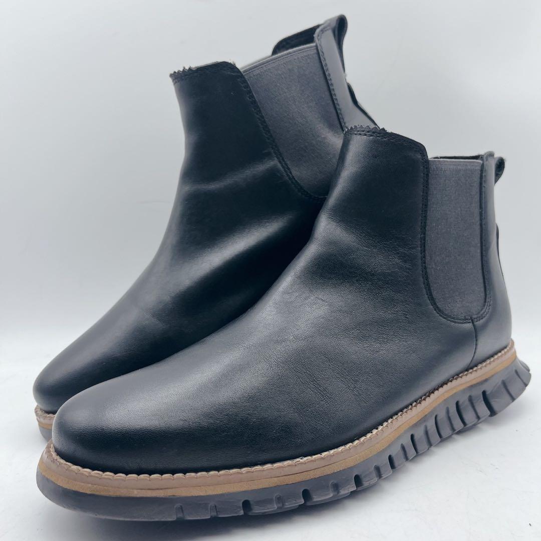 定価5万❗️極美品✨コールハーン ゼログランド サイドゴアブーツ 黒 7M