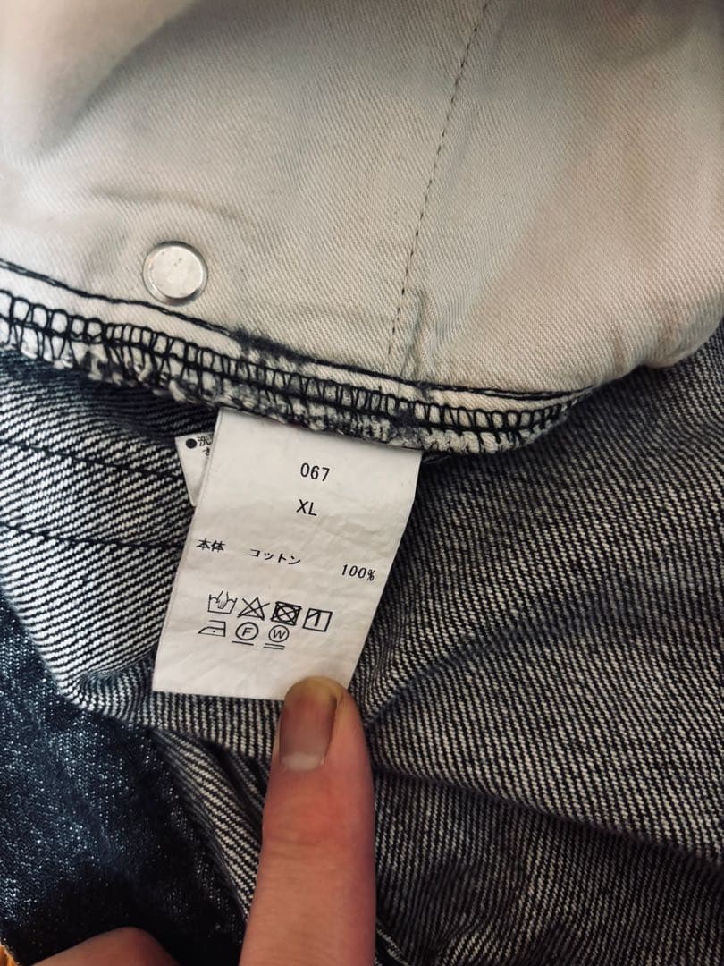 ジャケット・アウター Black Denim Jacket ovy kaja