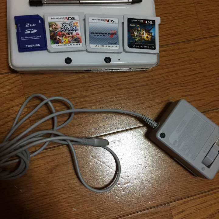 3DS 本体 ACアダプター充電器 大乱闘スマッシュブラザーズなど他ソフト