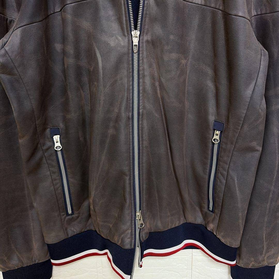 希少 LL Callaway レザー調 フリース裏地 ブルゾン ゴルフウェア