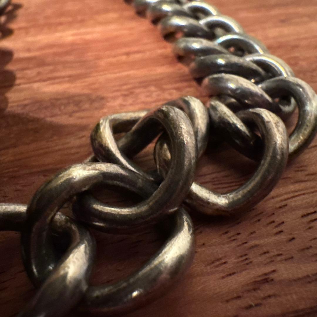 90's 925シルバー ウォレットチェーン 60㎝