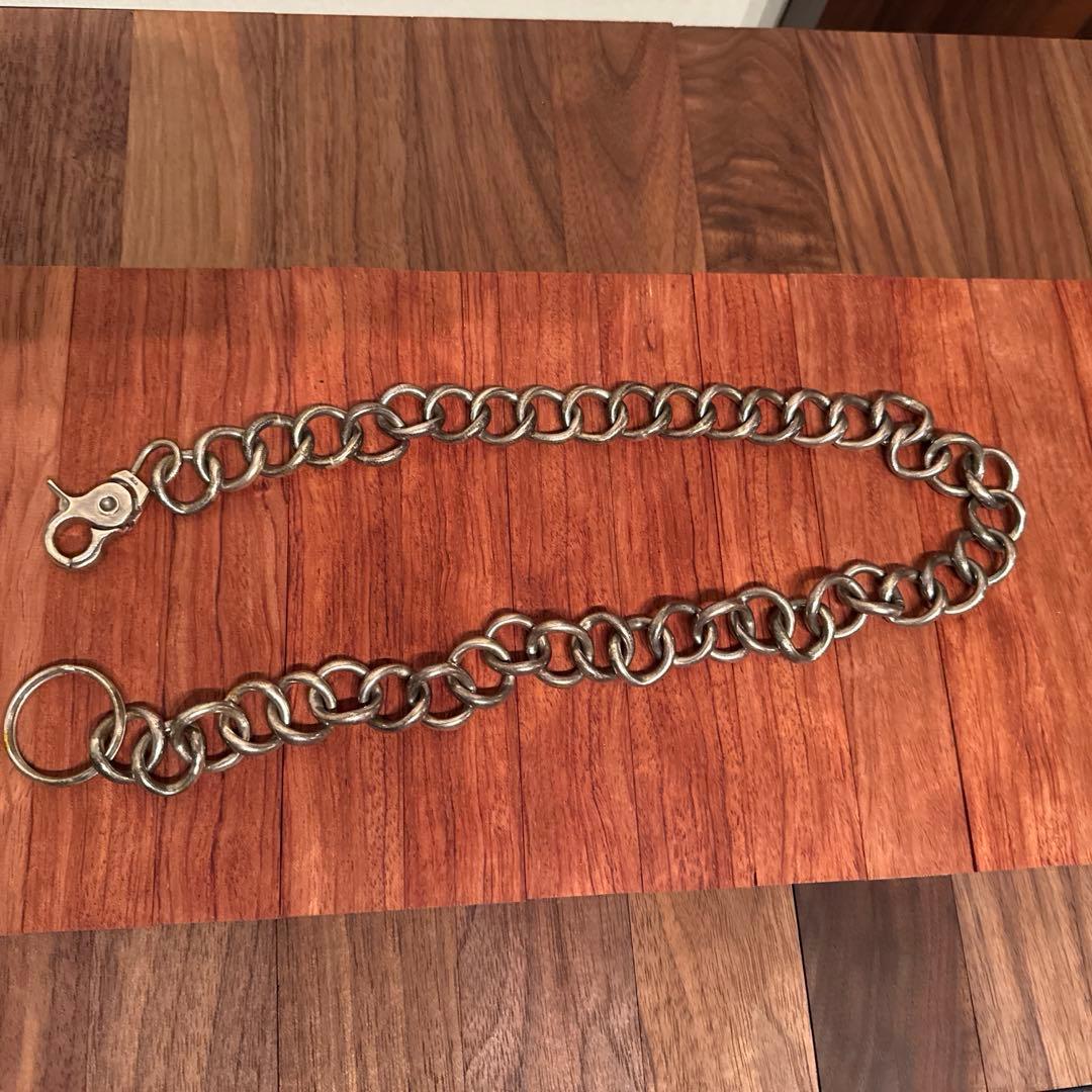 90's 925シルバー ウォレットチェーン 60㎝