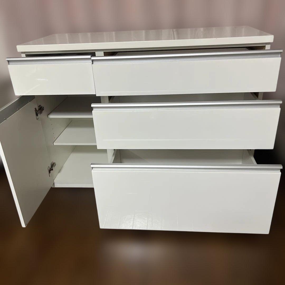 ニトリ　キュリー2 120CT WH キッチンカウンター