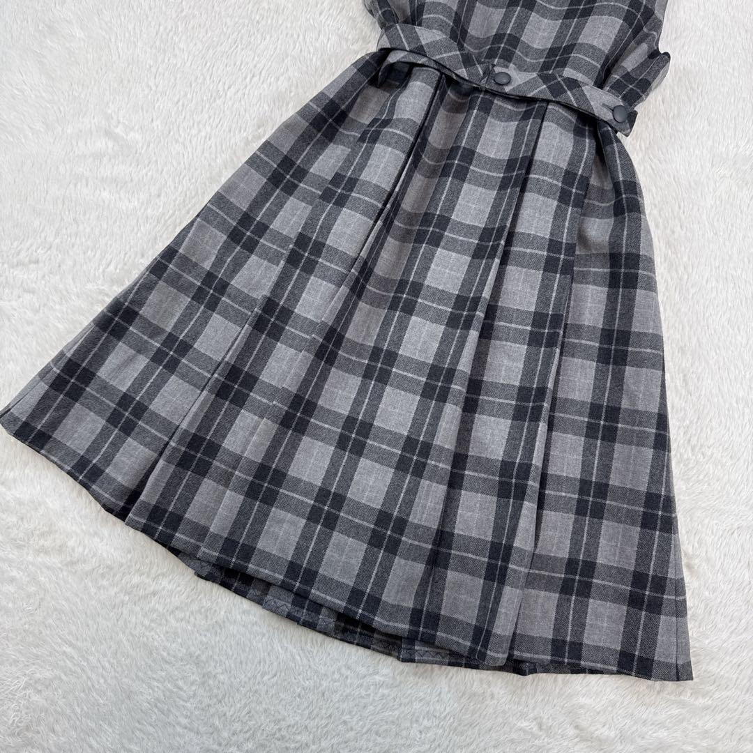 ファミリア　女の子　フォーマル　130 グレー　ワンピース　卒園式　入学式