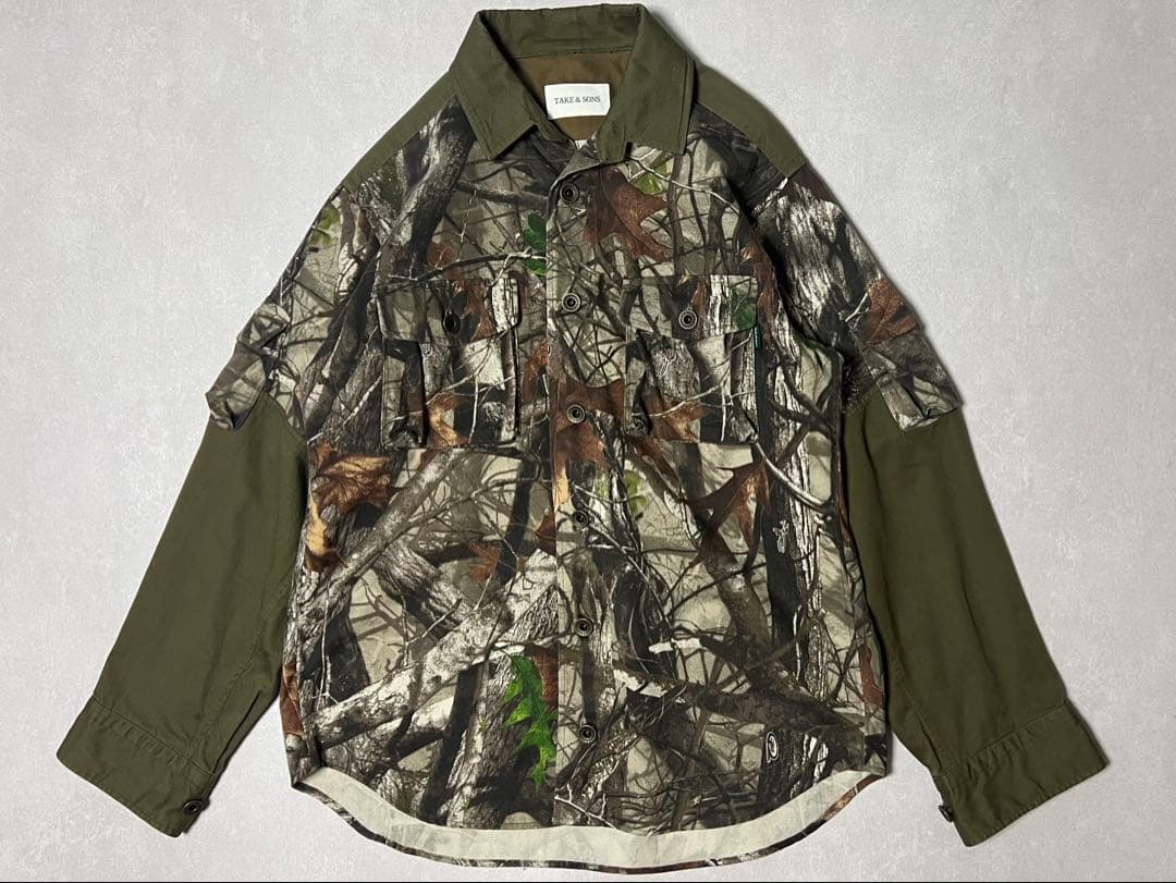 TAKE&SONS テイクアンドサンズ ツリーカモドッキングハンターシャツジャケ