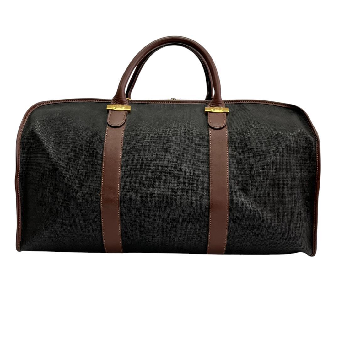 美品 ダンヒル ボストンバッグ ブラウン ゴールド金具 大容量 旅行バッグ