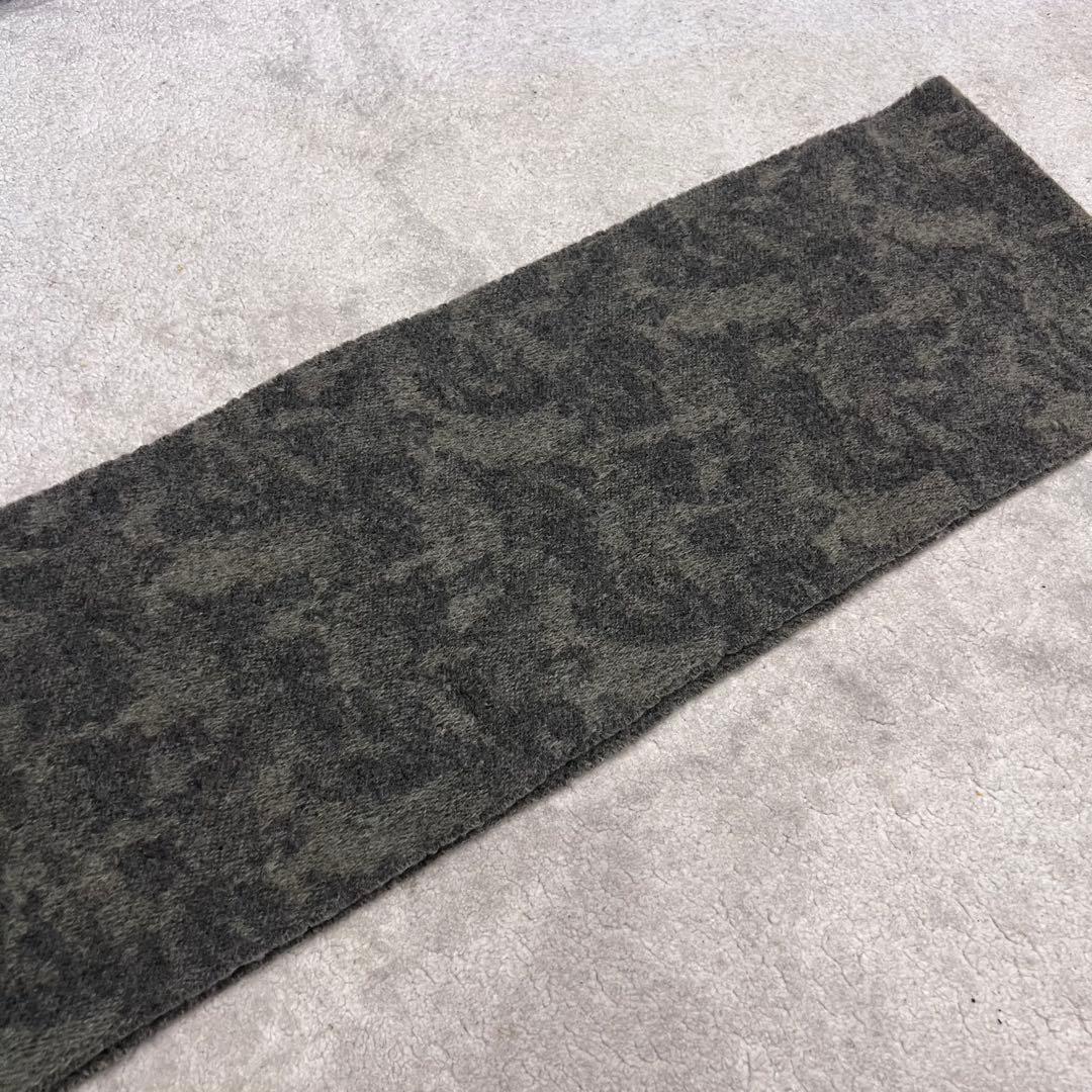 美品✨ラルフローレン リバーシブル マフラー ウール混　ホースロゴ　カモフラ